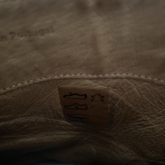 Sandro Sacha Ankle Boot Gold Leather Block Heel Round Toe Back Zip 40 9.5 - Picture 10 of 12